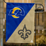 Rams vs Saints House Divided Flag, NFL House Divided Flag