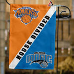 Knicks vs Magic House Divided Flag, NBA House Divided Flag