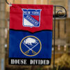 Rangers vs Sabres House Divided Flag, NHL House Divided Flag