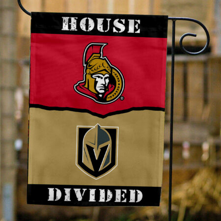 Senators vs Golden Knights House Divided Flag, NHL House Divided Flag