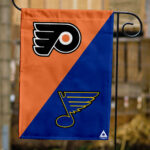 Flyers vs Blues House Divided Flag, NHL House Divided Flag