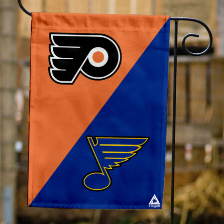 Flyers vs Blues House Divided Flag, NHL House Divided Flag