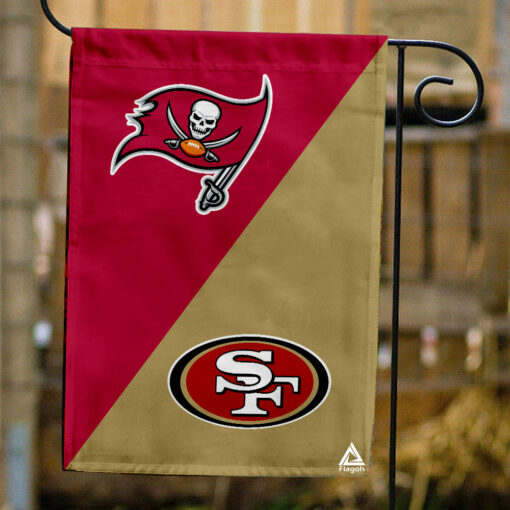 Buccaneers vs 49ers House Divided Flag, NFL House Divided Flag