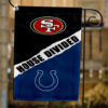 49ers vs Colts House Divided Flag