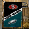 49ers vs Eagles House Divided Flag