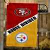 49ers vs Steelers House Divided Flag, NFL House Divided Flag
