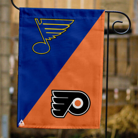 Blues vs Flyers House Divided Flag, NHL House Divided Flag