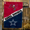 Buccaneers vs Cowboys House Divided Flag, NFL House Divided Flag, NFL House Divided Flag