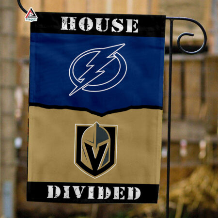 Lightning vs Golden Knights House Divided Flag, NHL House Divided Flag