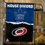 Maple Leafs vs Hurricanes House Divided Flag, NHL House Divided Flag