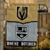 Golden Knights vs Kings House Divided Flag, NHL House Divided Flag