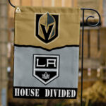 Golden Knights vs Kings House Divided Flag, NHL House Divided Flag