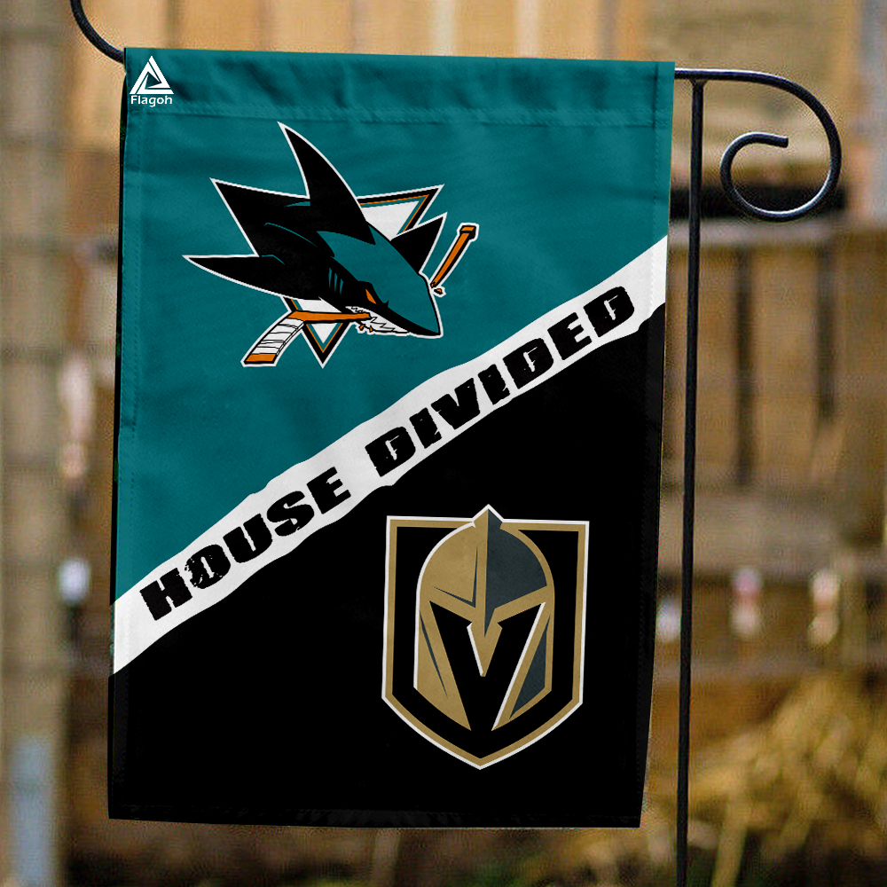 Sharks vs Golden Knights House Divided Flag: Show Your NHL Pride!