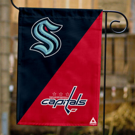 Kraken vs Capitals House Divided Flag, NHL House Divided Flag
