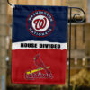 Nationals vs Cardinals House Divided Flag, MLB House Divided Flag