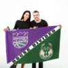 GARDEN FLAG MOCKUP 54 Milwaukee Bucks xx Sacramento Kings 1025
