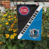 GARDEN FLAG MOCKUP 72 Detroit Pistons x Dallas Mavericks 826