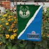 GARDEN FLAG MOCKUP 72 Milwaukee Bucks x LA Clippers 1022