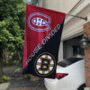 House Flag Mockup 1 Boston Bruins vs Montreal Canadiens 913