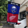 House Flag Mockup 1 Buffalo Sabres vs Detroit Red Wings 1011