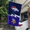 House Flag Mockup 1 Denver Broncos x Minnesota Vikings 2111