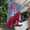 House Flag Mockup 1 Houston Rockets x Portland Trail Blazers 2719