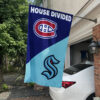 House Flag Mockup 1 Montreal Canadiens vs Seattle Kraken 1330