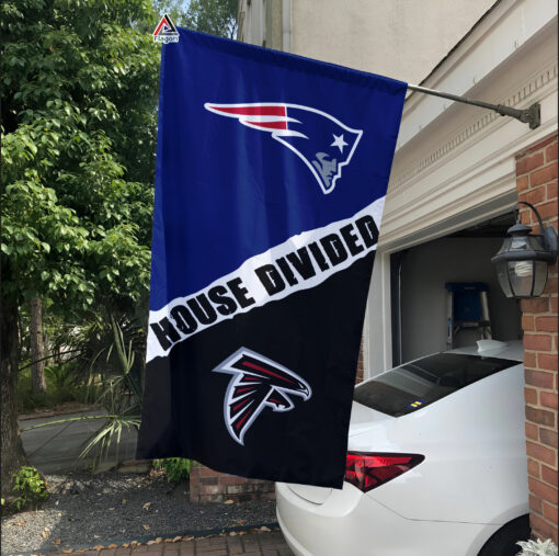 Patriots vs Falcons House Divided Flag, NFL House Divided Flag