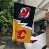 House Flag Mockup 1 New Jersey Devils Calgary Flames 326