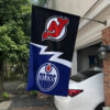 House Flag Mockup 1 New Jersey Devils Edmonton Oilers 327