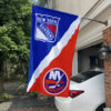 House Flag Mockup 1 New York Islanders vs New York Rangers 45