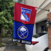 House Flag Mockup 1 New York Rangers Buffalo Sabres 510