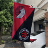 House Flag Mockup 1 Portland Trail Blazers x Toronto Raptors 195