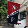 House Flag Mockup 1 San Francisco 49ers x Atlanta Falcons 3017