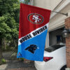House Flag Mockup 1 San Francisco 49ers x Carolina Panthers 303