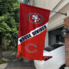 House Flag Mockup 1 San Francisco 49ers x Chicago Bears 3019
