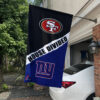 49ers vs Giants House Divided Flag