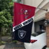 Buccaneers vs Raiders House Divided Flag, NFL House Divided Flag, NFL House Divided Flag