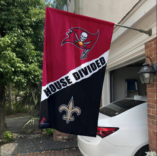 Buccaneers vs Saints House Divided Flag, NFL House Divided Flag