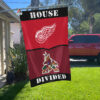 House Flag Mockup 2 1 Red Wings vs Coyotes House Divided Flag NHL House Divided Flag