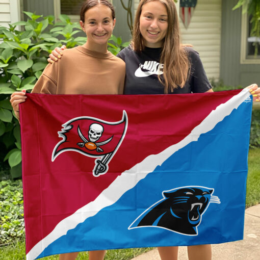 Buccaneers vs Panthers House Divided Flag, NFL House Divided Flag