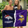 House Flag Mockup 3 NGANG 1 Denver Broncos vs Minnesota Vikings 2111