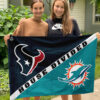 House Flag Mockup 3 NGANG 1 Miami Dolphins vs Houston Texans 267