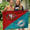 House Flag Mockup 3 NGANG 1 Miami Dolphins vs San Francisco 49ers 2630