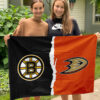 House Flag Mockup 3 NGANG Boston Bruins vs Anaheim Ducks 925