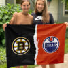 House Flag Mockup 3 NGANG Boston Bruins vs Edmonton Oilers 927