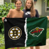 House Flag Mockup 3 NGANG Boston Bruins vs Minnesota Wild 921