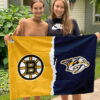 House Flag Mockup 3 NGANG Boston Bruins vs Nashville Predators 922
