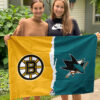 House Flag Mockup 3 NGANG Boston Bruins vs San Jose Sharks 929