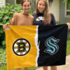 House Flag Mockup 3 NGANG Boston Bruins vs Seattle Kraken 930